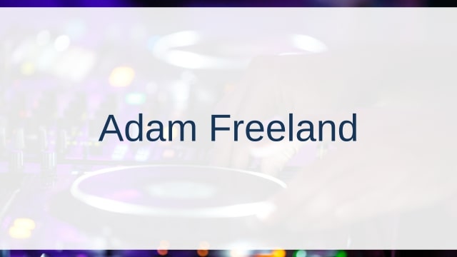 Adam Freeland(アダム・フリーランド)