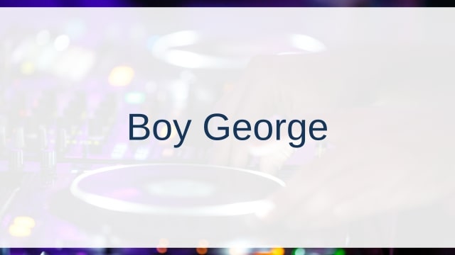 Boy George(ボーイ・ジョージ)