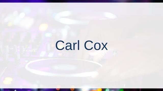 Carl Cox(カール・コックス)