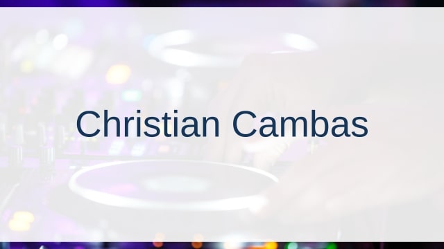 Christian Cambas(クリスチャン・キャンバス)