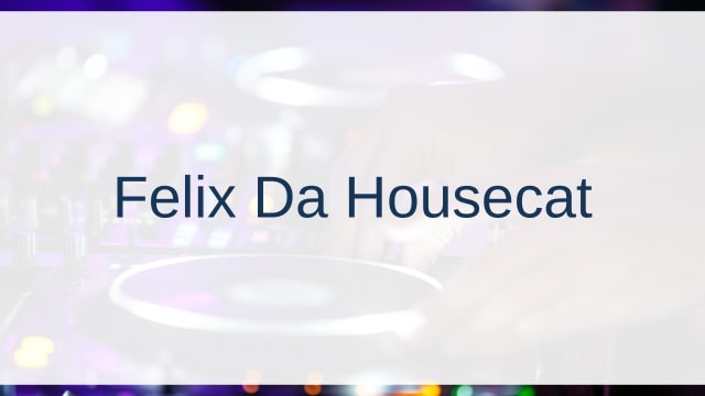 Felix Da Housecat(フェリックス・ダ・ハウスキャット)