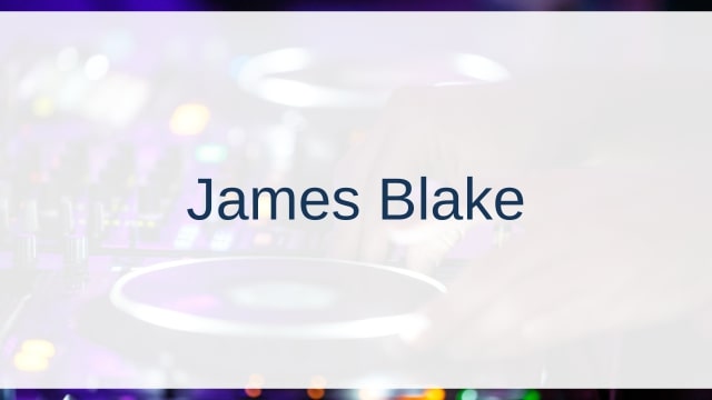 James Blake(ジェイムス・ブレイク)