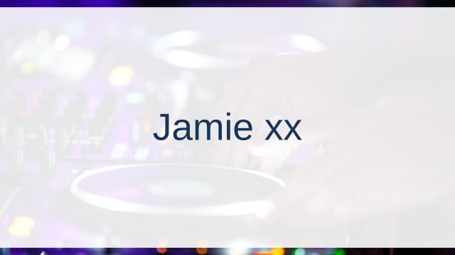 Jamie xx(ジェイミー・エックス・エックス)