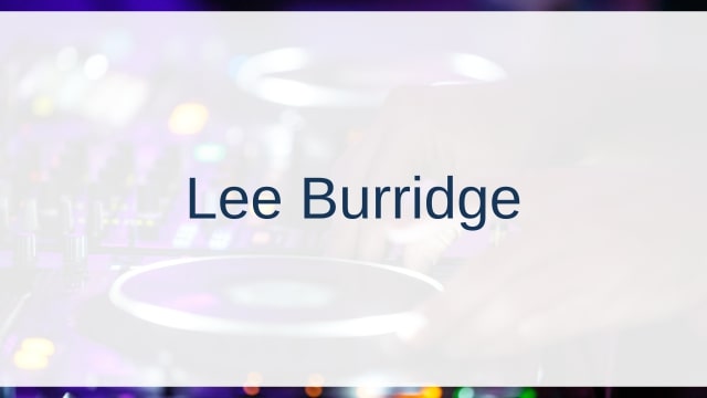 Lee Burridge(リー・バリッジ)