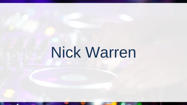 Nick Warren(ニック・ウォーレン)
