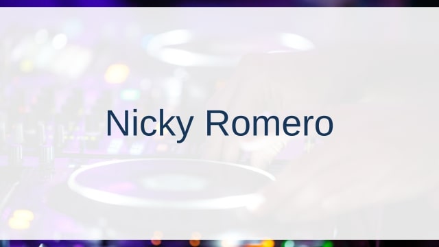 Nicky Romero(ニッキー・ロメロ)