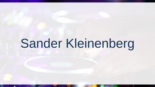 Sander Kleinenberg(サンダー・クライネンバーグ)