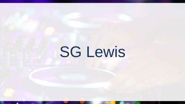 SG Lewis(エスジー・ルイス)