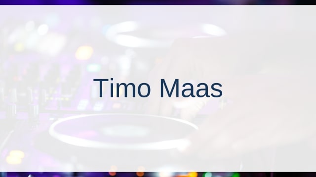 Timo Maas(ティモ・マース)