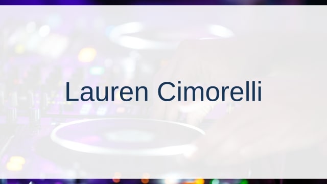 Lauren Cimorelli(ローレン・シモレリー/チモレリ)