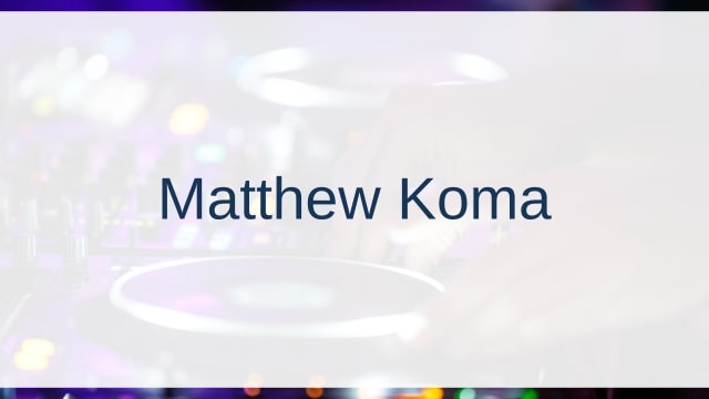 Matthew Koma(マシュー・コーマ)