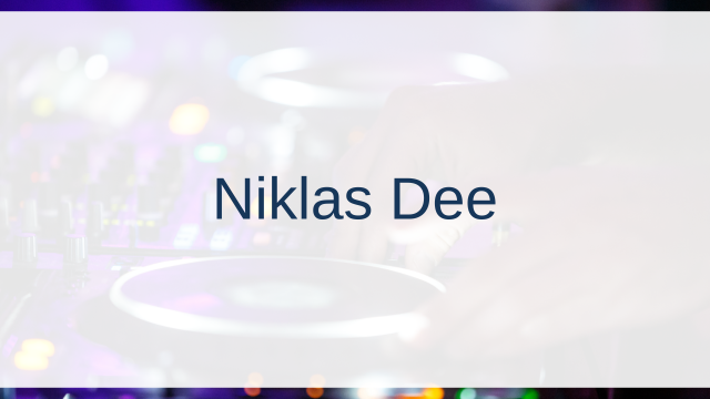 Niklas Dee(ニクラス・ディー)