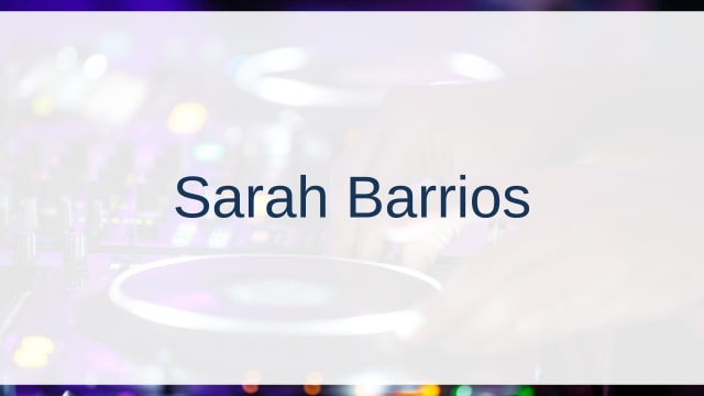 Sarah Barrios(サラ・バリオス)