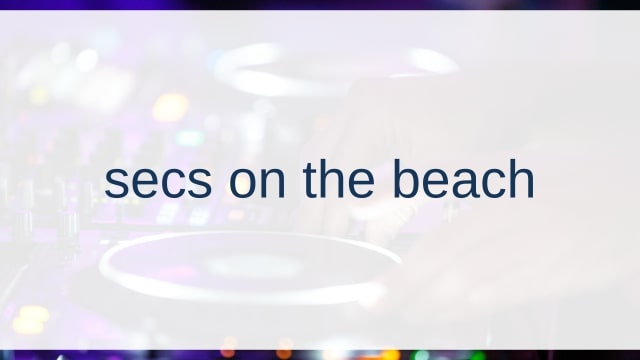 secs on the beach(セクス・オン・ザ・ビーチ)