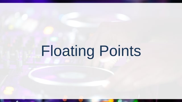 Floating Points(フローティング・ポインツ)