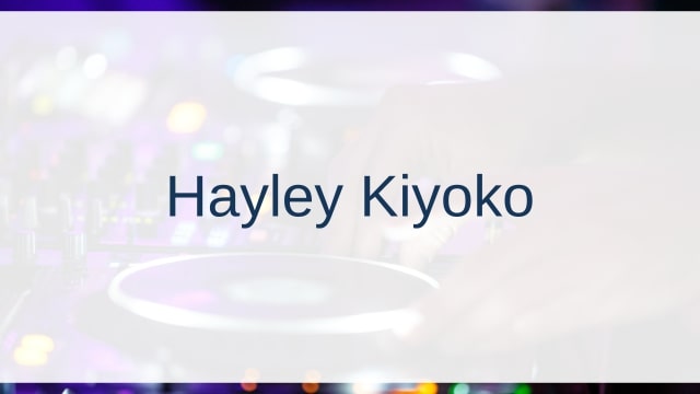 Hayley Kiyoko(ヘイリー・キヨコ)