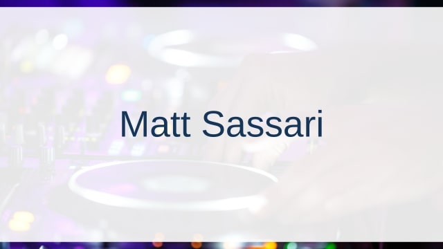 Matt Sassari(マット・サッサリ)
